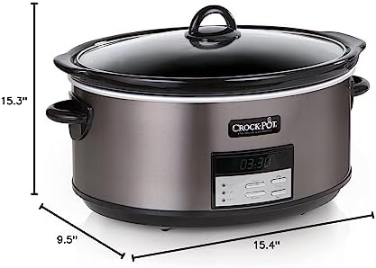 8 Quart Programmable Slow Cooker with Auto Warm - Curated Catalog T9