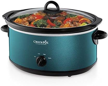 7 Quart Manual Slow Cooker – Turquoise - Curated Catalog X2