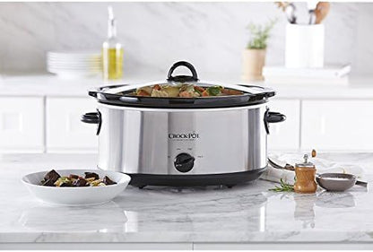 7 Quart Oval Manual Slow Cooker – Stainless Steel - Curated Catalog V4