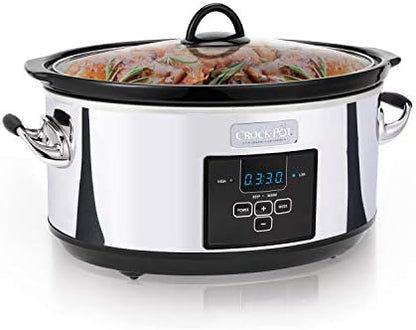 7 Quart Programmable Slow Cooker – Polished Platinum - Curated Catalog A5