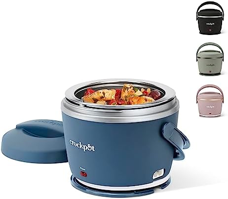Electric Lunch Box Food Warmer 20oz – Faded Blue - Curated Catalog H4