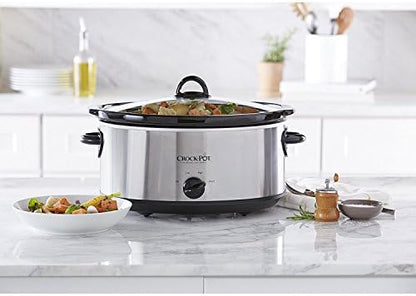 7 Quart Oval Manual Slow Cooker – Stainless Steel - Curated Catalog V4