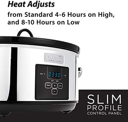 7 Quart Programmable Slow Cooker – Polished Platinum - Curated Catalog A5
