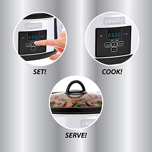 7 Quart Programmable Slow Cooker – Polished Platinum - Curated Catalog A5