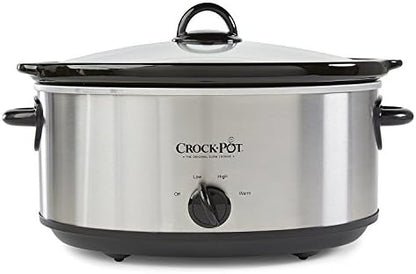 7 Quart Oval Manual Slow Cooker – Stainless Steel - Curated Catalog V4