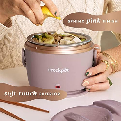 Electric Lunch Box Food Warmer 20oz – Blush Pink - Curated Catalog A9