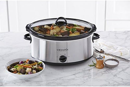 7 Quart Oval Manual Slow Cooker – Stainless Steel - Curated Catalog V4