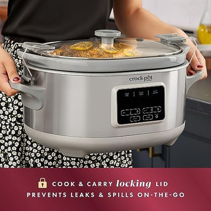 7 Quart Programmable Cook & Carry Slow Cooker - Curated Catalog D4
