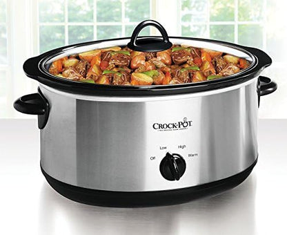 7 Quart Oval Manual Slow Cooker – Stainless Steel - Curated Catalog V4
