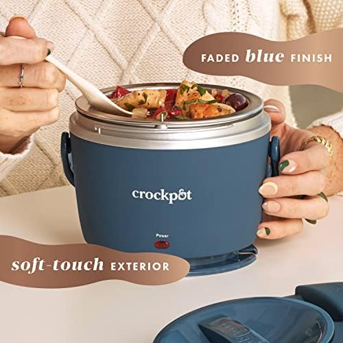 Electric Lunch Box Food Warmer 20oz – Faded Blue - Curated Catalog H4