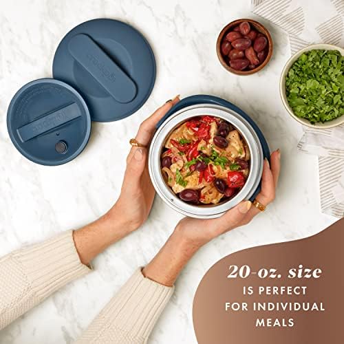 Electric Lunch Box Food Warmer 20oz – Faded Blue - Curated Catalog H4
