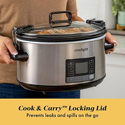7 Quart Portable Programmable Slow Cooker with Timer - Curated Catalog O8