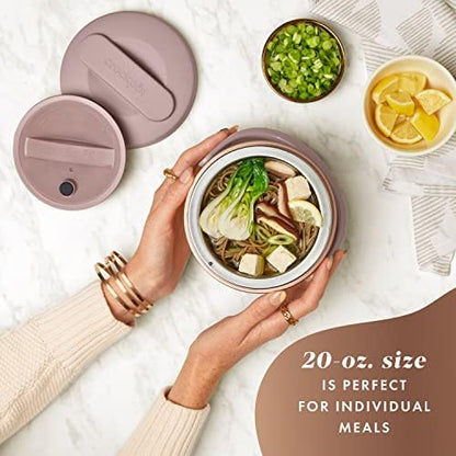Electric Lunch Box Food Warmer 20oz – Blush Pink - Curated Catalog A9