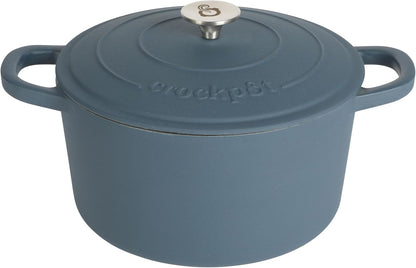 3 Quart Enameled Cast Iron Dutch Oven – Aqua - Curated Catalog S5