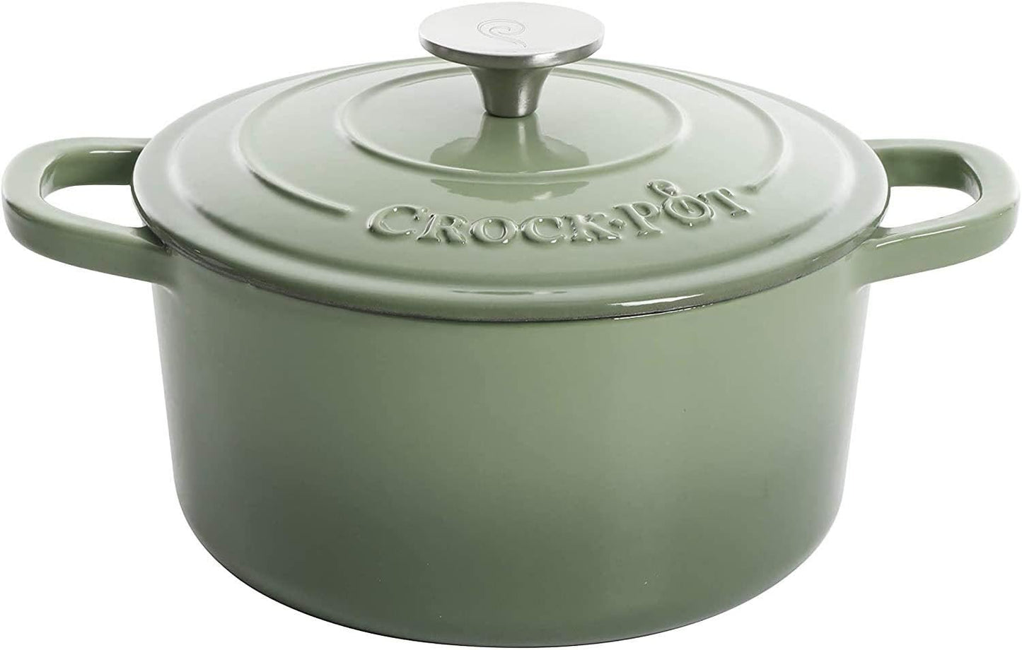 3 Quart Enameled Cast Iron Dutch Oven – Aqua - Curated Catalog S5