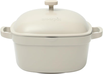 3 Quart Enameled Cast Iron Dutch Oven – Aqua - Curated Catalog S5