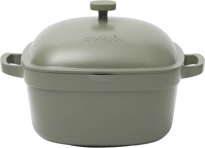 3 Quart Enameled Cast Iron Dutch Oven – Aqua - Curated Catalog S5