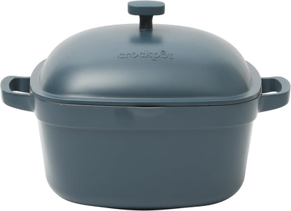 3 Quart Enameled Cast Iron Dutch Oven – Aqua - Curated Catalog S5